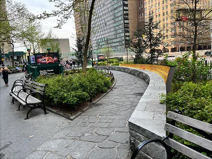 Preview of an art panel at Elizabeth H. Berger Plaza